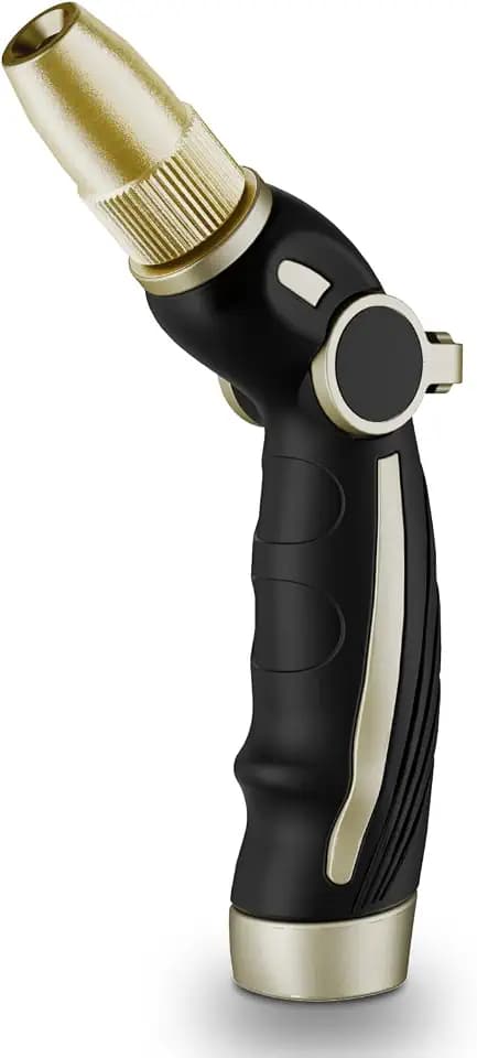 RESTMO Garden Hose Nozzle, Heavy Duty Water Hose Sprayer Nozzle, Black