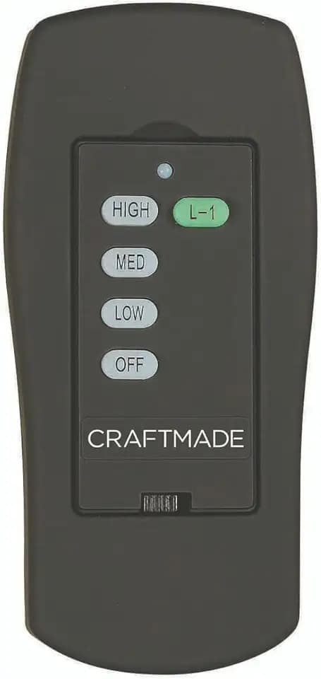 Craftmade WUCI-1000 3 Speed Universal WiFi Fan Control | Ceiling Fan Receiver/Wall Control System | Smart by Bond Compatible | Fan Speed and Light Control | Universal Ceiling Fan Control
