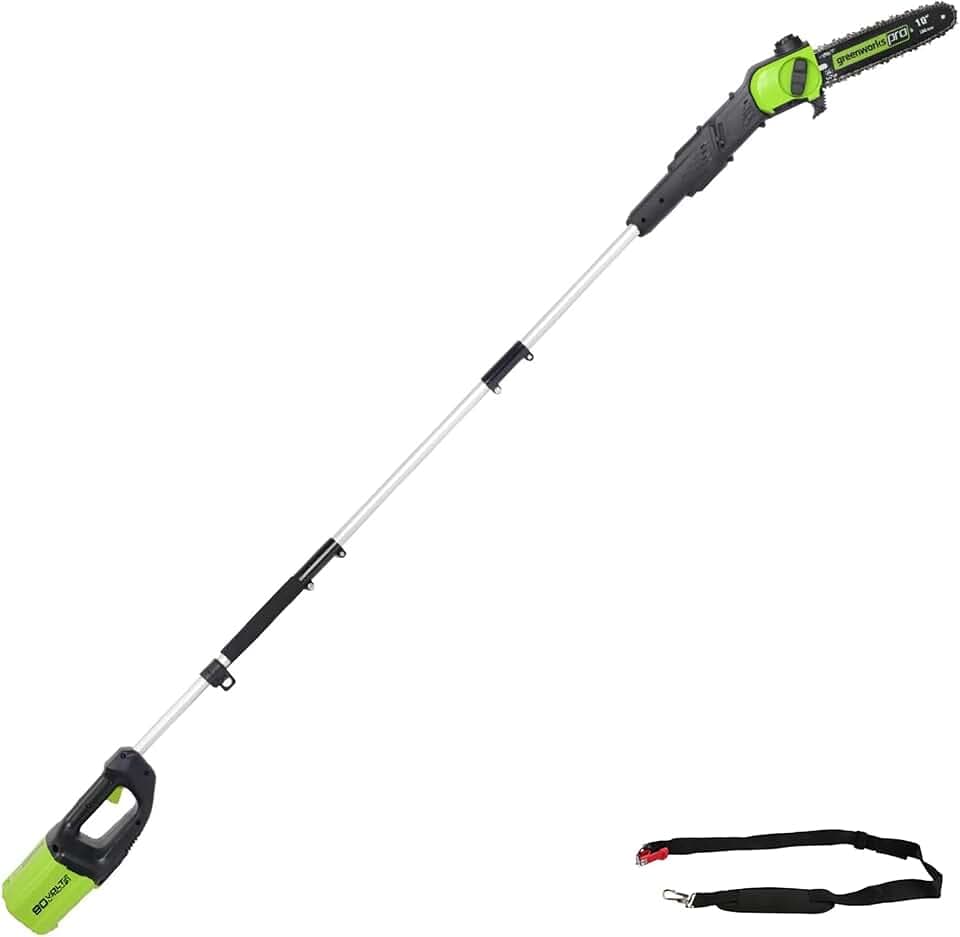 Greenworks 80V 10" Cordless Polesaw (Great For Pruning and Trimming Branches / 75+ Compatible Tools), Tool Only