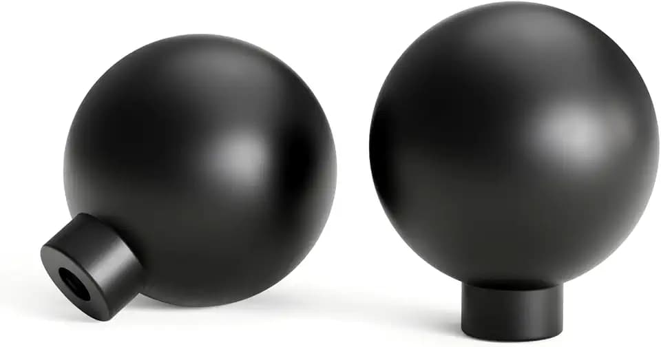 Goldenwarm 10 Pack Black Cabinet Knobs Kitchen Knobs for Cabinets