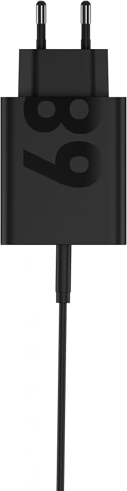 Motorola Turbo-Power-Ladegerät, 68 W, Universal-Ladegerät, USB Typ-C, ultraschnell, Kabel inklusive, Original Motorola Charger, Mattschwarz