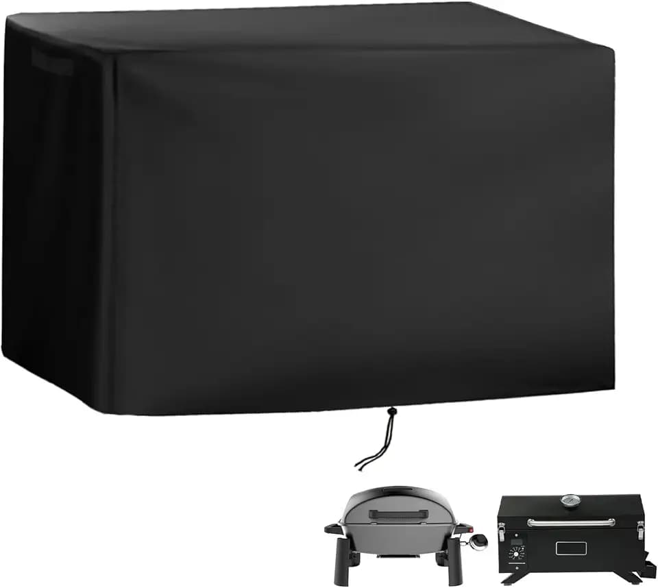 Grill Cover for Nexgrill 1-Burner Portable Propane Gas Grill 820-BC002, Heavy-Duty 600D Tabletop BBQ Cover for Country Smokers Pellet Grill GS150PPG