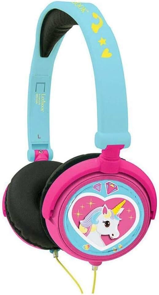 Lexibook, Einhorn, Stereo-Kopfhörer, pink/blau, HP017UNI