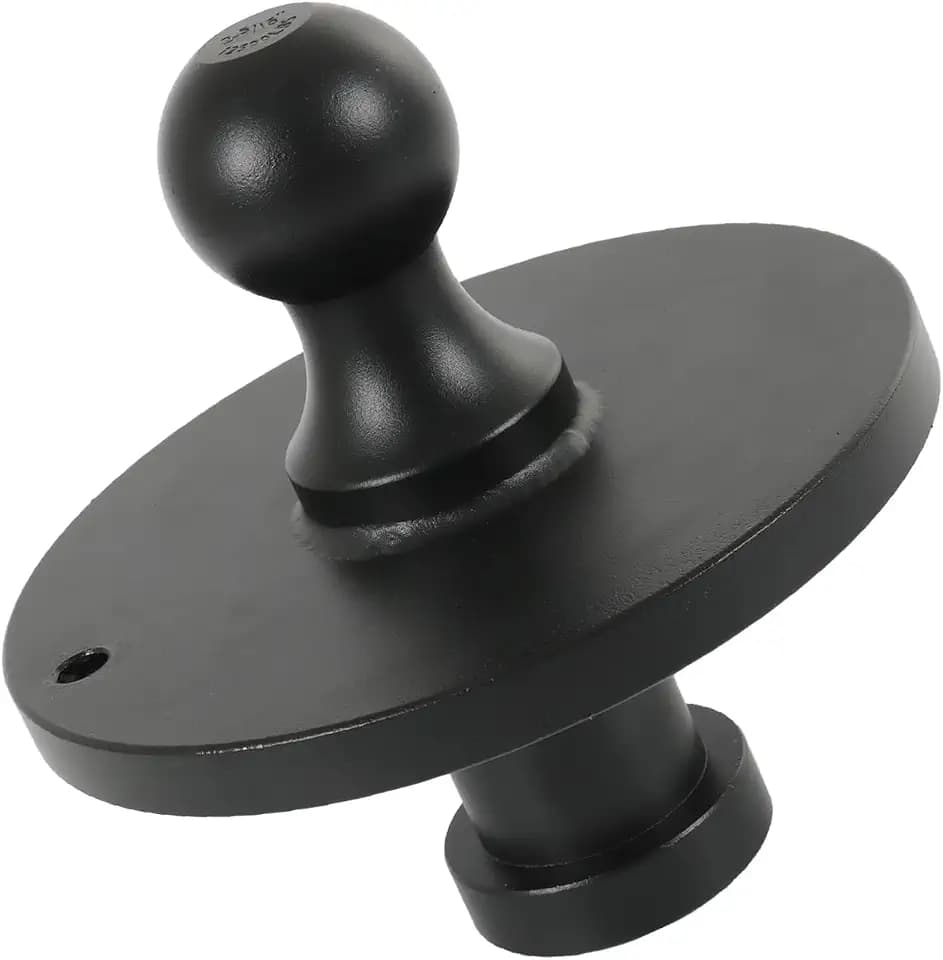 DICMIC 2085295 Gooseneck Ball Adapter Hitch, 2-5/16” Kingpin to Gooseneck Ball Towing Receiver Adapter w/ 30,000lbs Load Capacity, Plastic Spraying Fit for Fifth Wheel Tractor Trailer
