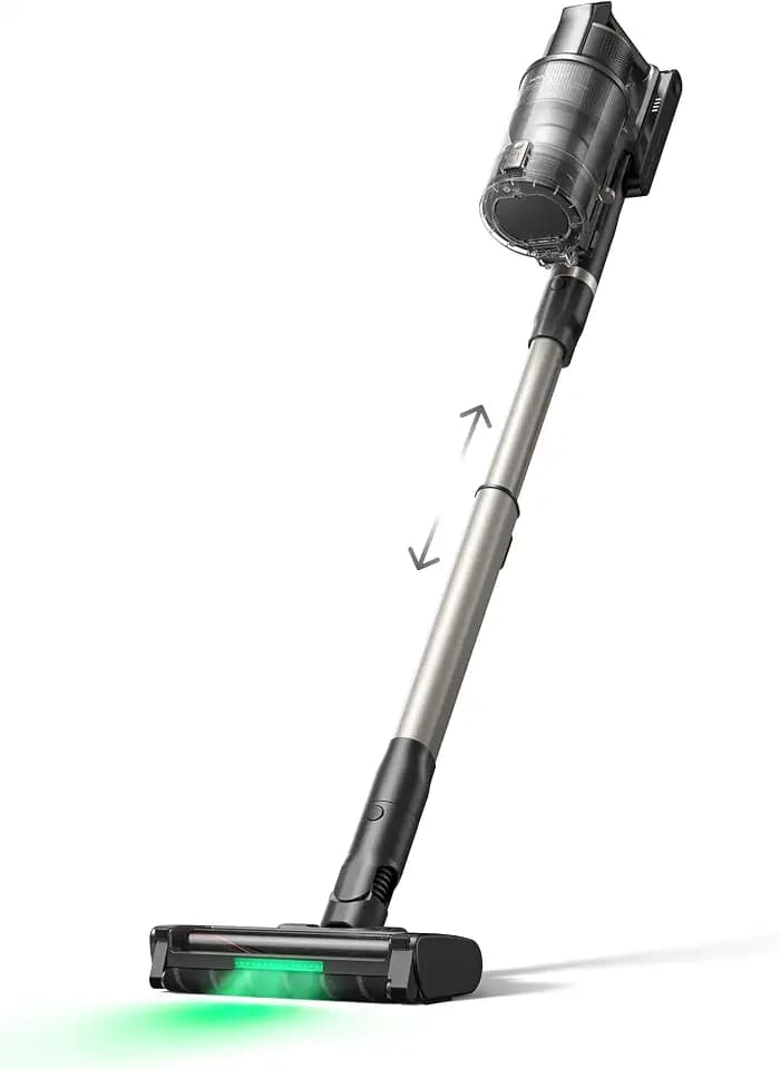 MOVA G70 Complete Akku Staubsauger mit Roboterarm, 38.000 Pa, OptiInsight Doppelbürste, Verhedderungsfrei, Staubabstreifringe, Verstellbarer Teleskopstab, 5-Schichten-Filter 99,99%, 1,95 kg
