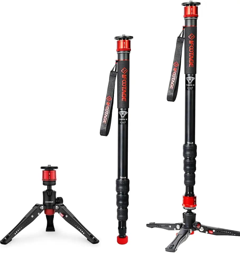 IFOOTAGE Cobra 3 A180T Aluminum Camera Monopod 71"