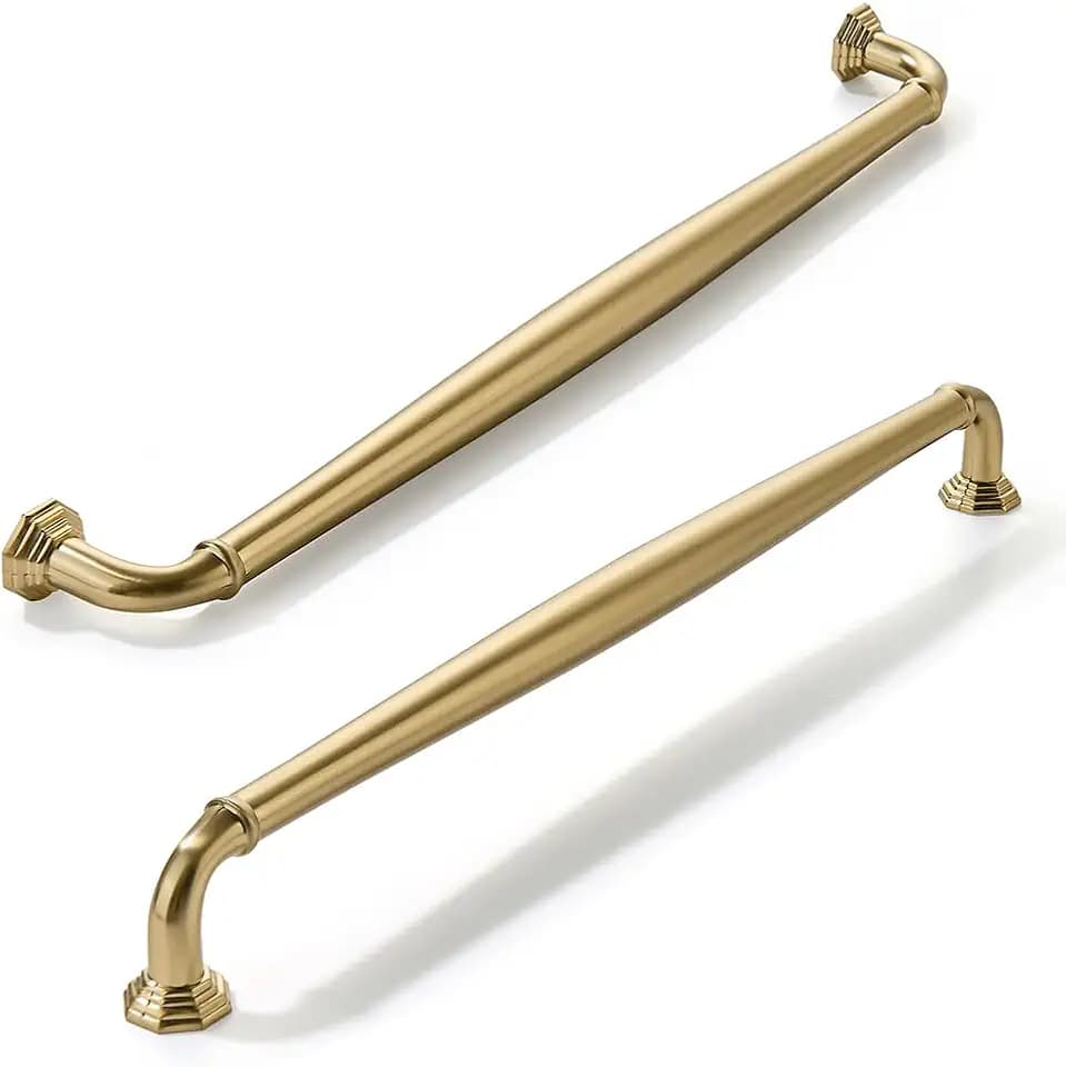 5 Pack 10 Inch Hole Center Champagne Bronze Heavy Duty Solid Cabinet pulls Ideal for Dressers, Bathroom, cabinets, and Kitchens cabinets.