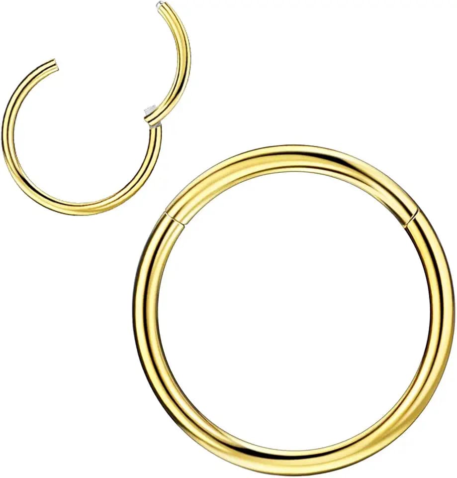 1pc Surgical Steel Piercing Ring for Nose Septum Cartilage Helix Tragus Conch Rook Daith Lobe