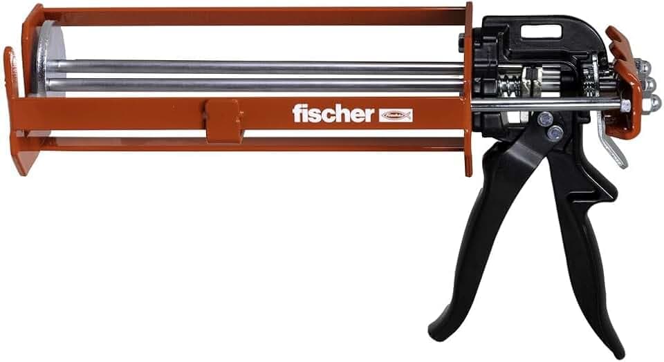 fischer Handauspressgerät FIS AM S-XL, Kartuschenpistole für Kartuschengrößen mit 825 ml Inhalt, Auspresspistole zum effizienten Auspressen, ergonomisches Design für optimale Handhabung