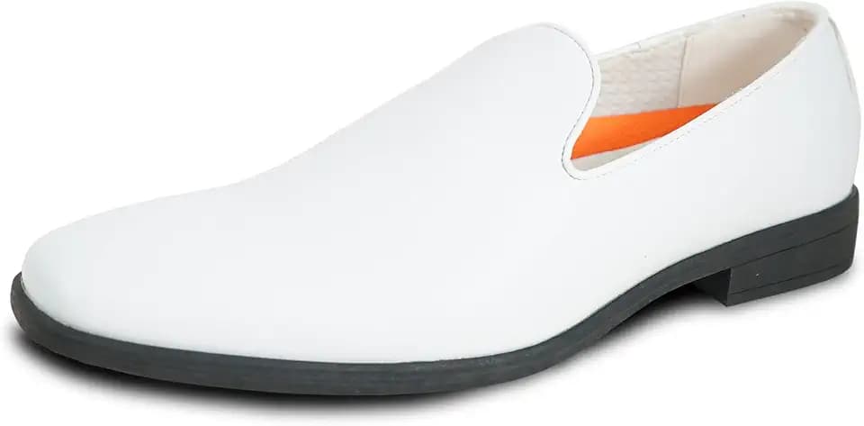 VANGELO Men Dress Shoe Vallo-3 King-5 Loafer Slip-on Formal Tuxedo Prom Wedding Ortholite Insole Medium and Wide Width