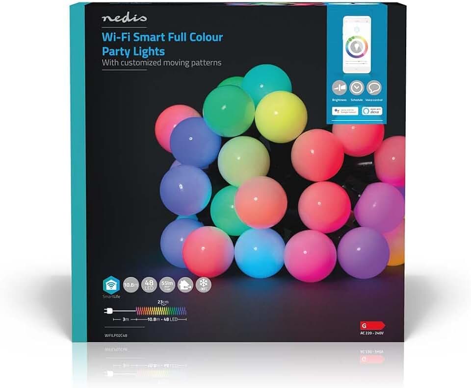 NEDIS SmartLife Dekorative LED | Wi-Fi | RGB | 48 LED's | 10.8 m | Android™ / IOS