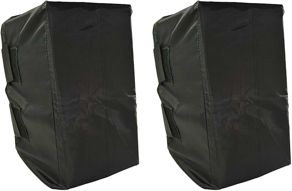 Outdoor Speaker Cover 2 Pack Bags Waterproof Wall Mounted Speaker Protection with Windproof Elastic Cord