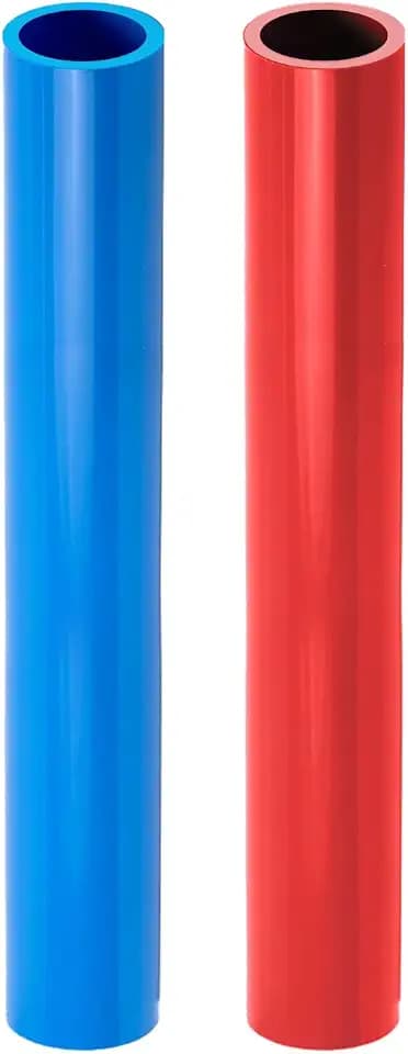 SUPPLYGIANT 1/2" x 2 Ft PEX-B Tube Stick, Pack of Red and Blue Pex Tubing for Potable Water Line Hot Water Plumbing, for Indoor/Outdoor Use