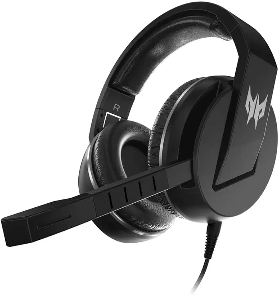 acer Predator Galea 311 True Harmony Sound Gaming Headset: 50mm Drivers - Rotatable Omni-Directional Mic with On-Cable Controls - Black, NP.HDS11.00B, (Pack of 1)