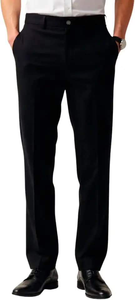 MAGIC SELECT Elegante Anzughose für Herren. Anzughose, gerader Schnitt mit Bundfalten und Taschen für Büro, Arbeit, Kellner