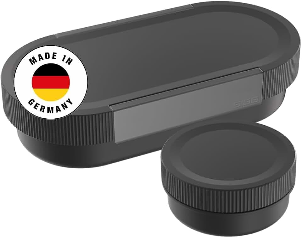 Sigg - LUMO Lunchbox L - Made in Germany - Trenner & auslaufsicherer Snackbox - Mikrowellen- & spülmaschinengeeignet - BPA-frei - Leicht - Swiss Design, Made in Germany - Für Arbeit & Schule - 1 L