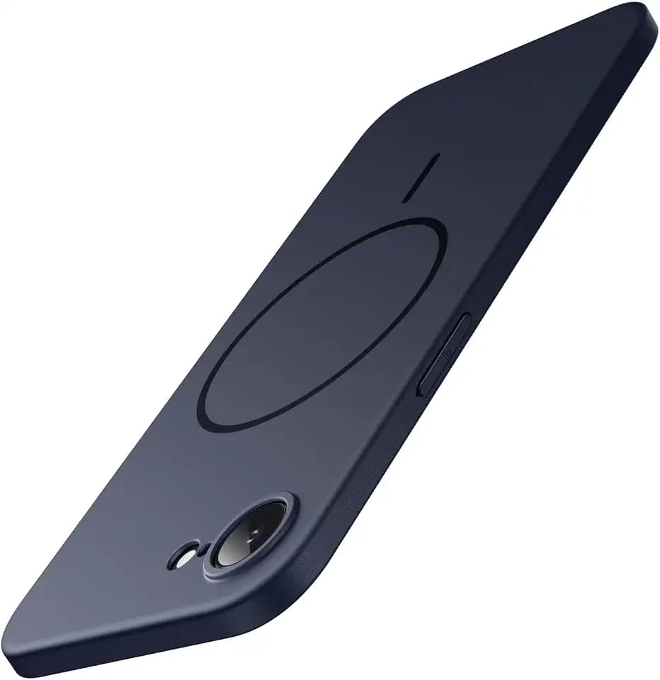 JETech Magnetic Slim Case for iPhone 17e/16e, Dark Blue