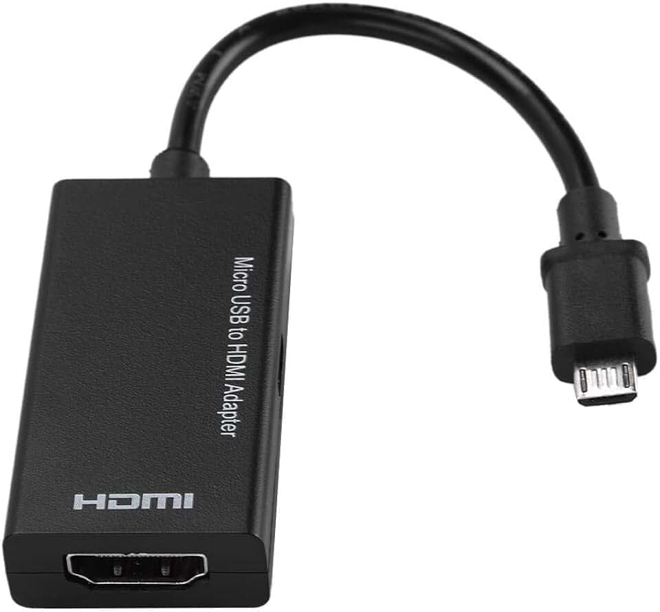 Micro USB zu HDMI Adapter, 1080P 8-Kanal Stereo Sound 5-poliger HDMI Video Adapter, für Android Phone zu einem HD TV, für, HTC, , Motoroia