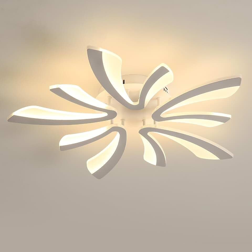Comely LED Deckenleuchte, 50W 5625LM LED Deckenlampe Moderne Beleuchtung für Wohnzimmer Schlafzimmer, 72cm, 6500K Kaltes Weißes Licht