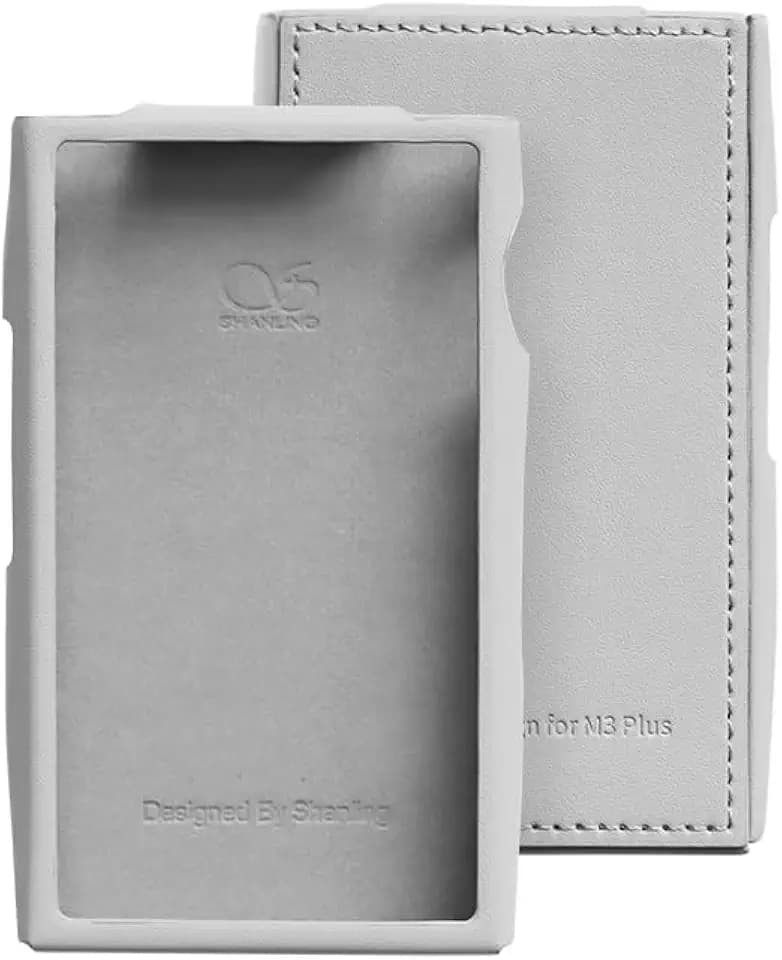 SHANLING M3 Plus Leather Case M3Plus Portable Music Player Case, Special Protective Case,PU Leather Material (Grey)