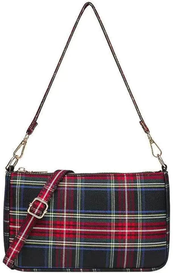 Plaid Crossbody Bags for Women,Stocking Stuffers for Teens