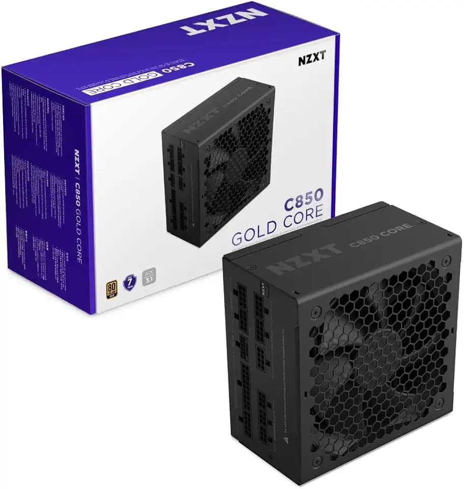 NZXT C850 Gold Core - 850W ATX 3.1 Power Supply, 80+ Gold