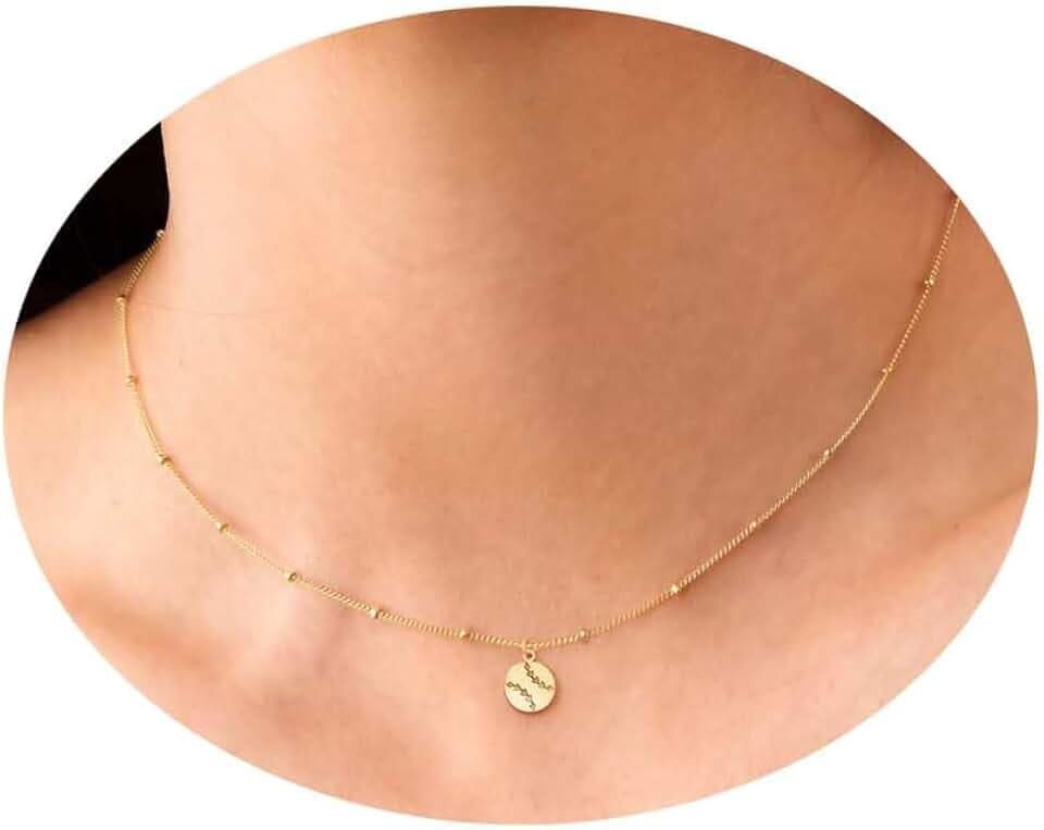 Softball Necklace 18K Gold Plated Dainty Baseball Charm Necklaces Softball Jewelry Sports Necklace Gift for Women Her Sports Team Gift