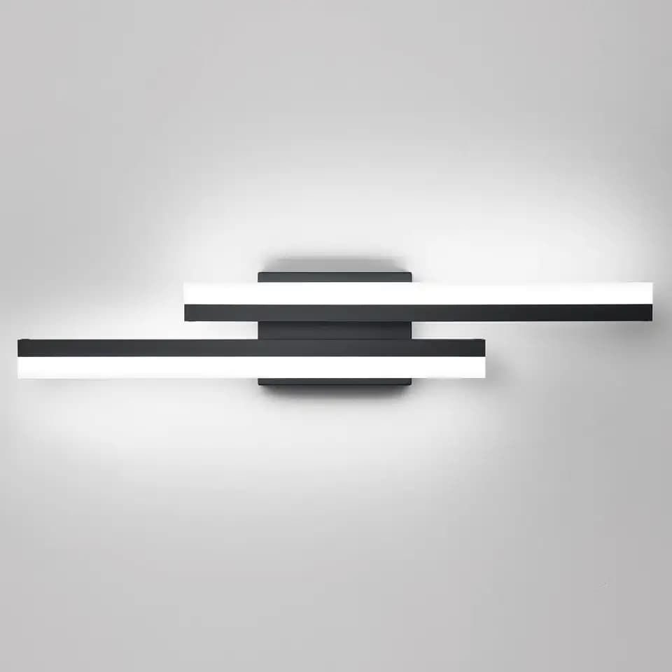 PRESDE 24 Inch LED Vanity Light Bar, Modern Black Bathroom Light Fixtures Over Mirror Dimmable