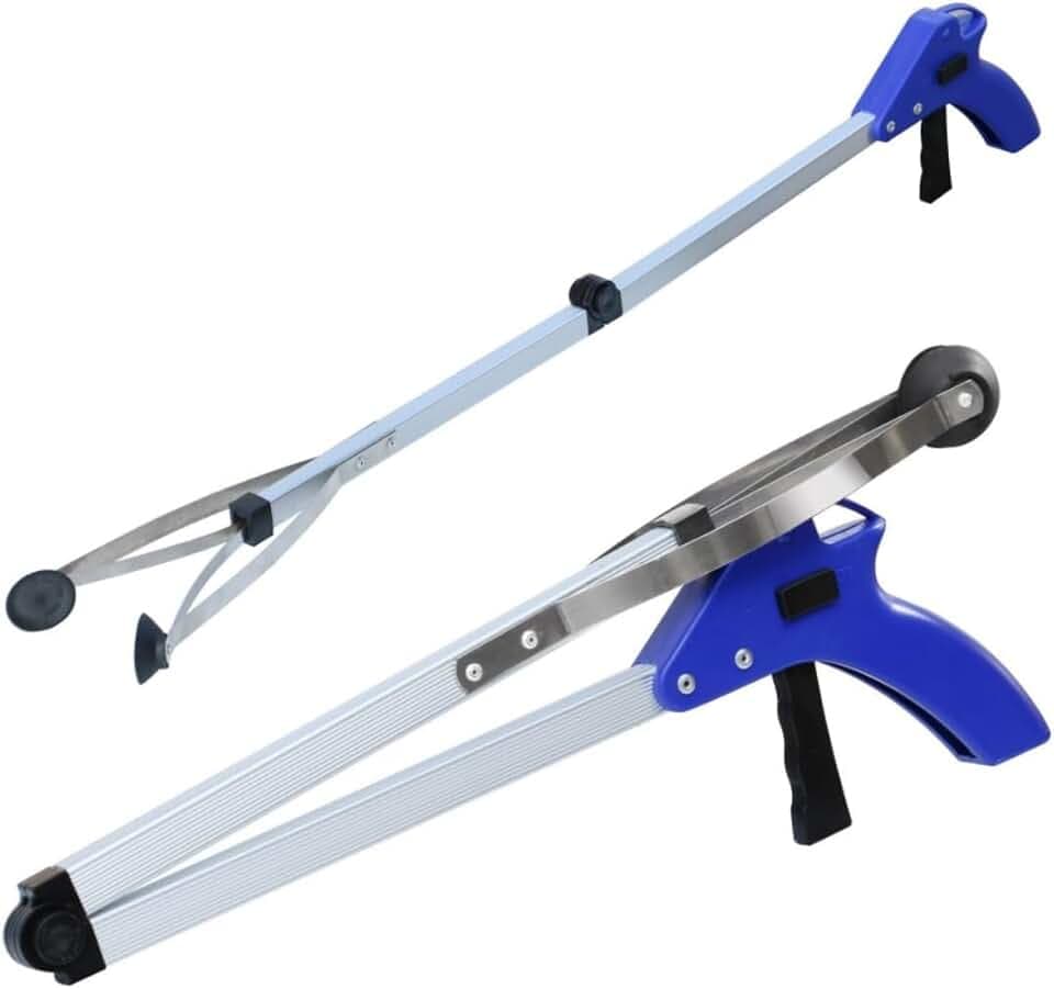 1 Stück Müllgreifer 83cm, Greifzange für Senioren, Aluminium Müllzange