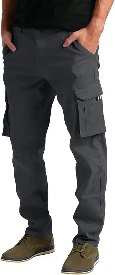 westAce Herren-Cargohose, Arbeitskleidung, Kampfsicherheit, Cargohose, 6 Taschen, volle Hose, Größe 32–44