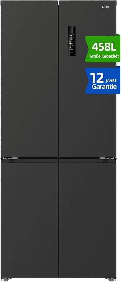 CHiQ French Door Kühlschrank, 458L,No Frost,190 cm Höhe, MultiAirflow