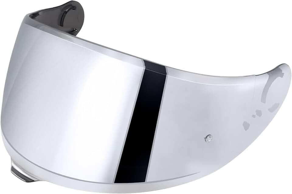 Helmvisier für GT Air 3 CNS-1C, Motorradhelm Visier,UV Schutz Helmvisier,Motorrad Windschutz Helm Objektiv Visier.Motorradhelm Visier Ersatz (Chrome Silver)