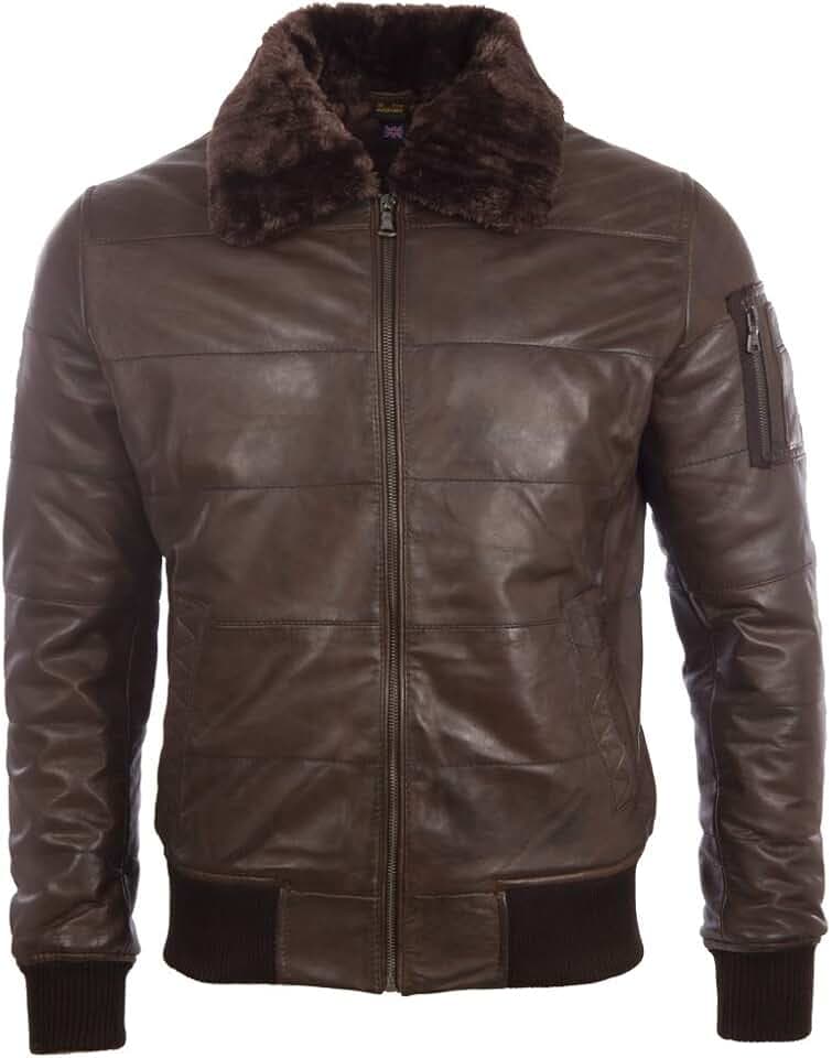 Aviatrix Herren-Pilotenjacke aus echtem Leder (ZADV)