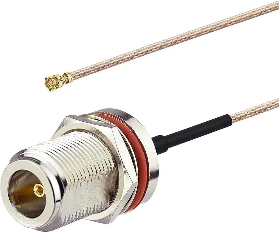 Superbat wlaniot N Type Female Pigtail Cable (6" RG178 for PCI WiFi Card Wireless Router Gateway External Antenna etc.
