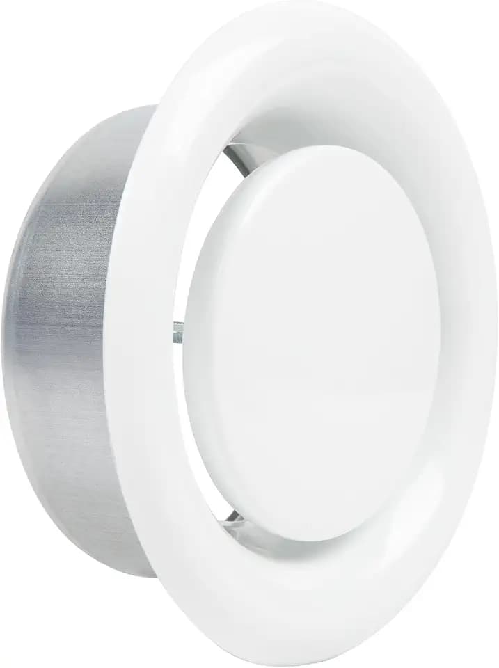 FRESH SPEED 6-Inch Round Ceiling Air Vent Cover Exhaust Diffuser White