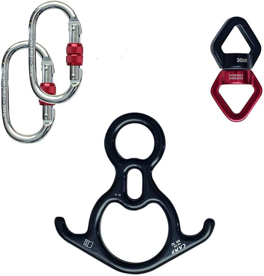 Swing Swivel, 30-KN-Riemenscheibe, Sicherstes ZubehöR Zum AufhäNgen Von DrehgeräTen Mit Karabiner FüR Web Tree Swing, Swing-Einstellung, Lufttanz, Kinderschaukel, HäNgematte