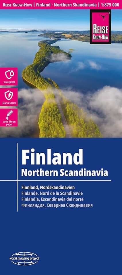 Reise Know-How Landkarte Finnland und Nordskandinavien / Finland and Northern Scandinavia (1:875.000): reiß- und wasserfest (world mapping project)