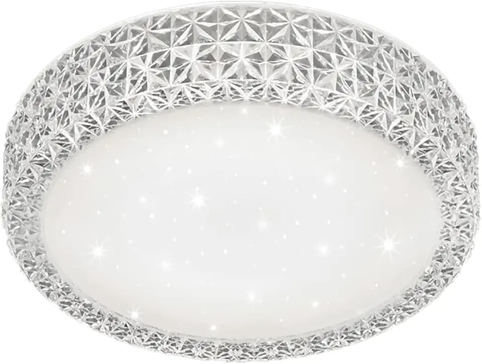 Reality Leuchten R62421100 Pegasus A+, LED Deckenleuchte, Acryl, 10 W, Integriert, Weiß, 28,6 x 28,6 x 8,6 cm