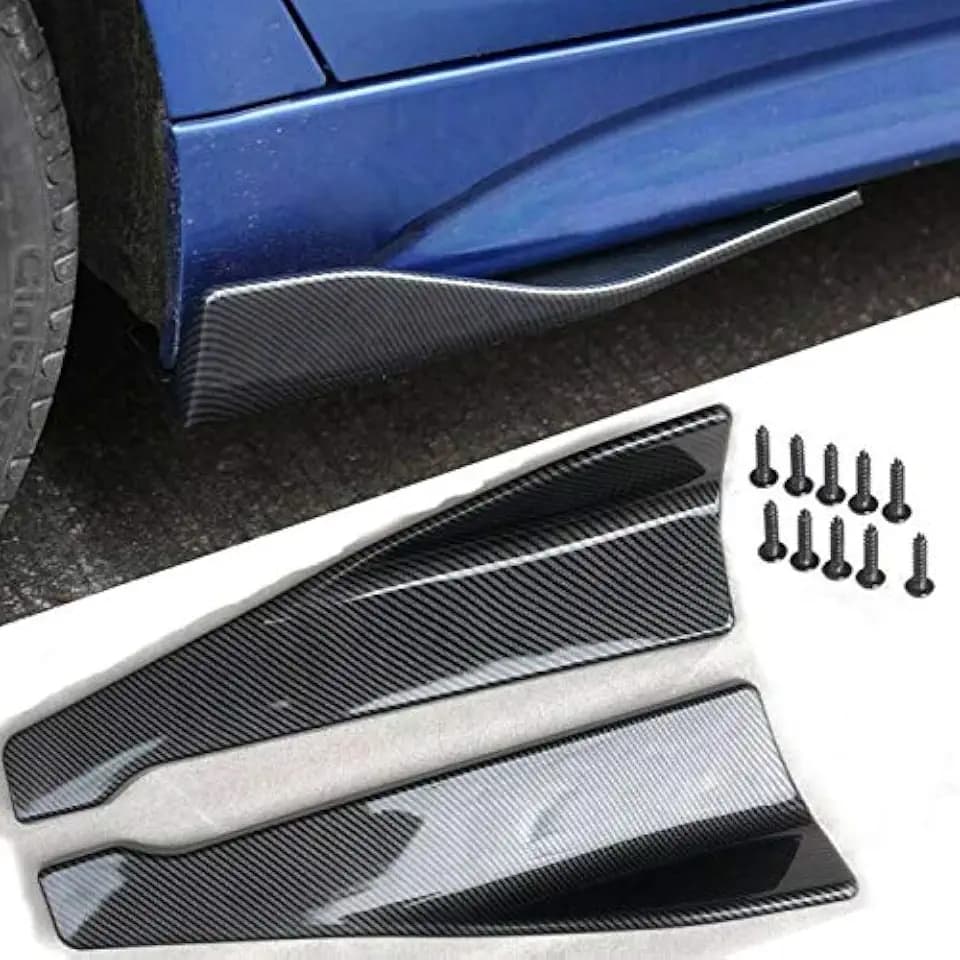 18.9inch/48cm Skirt Spoiler Rear Lip Rear Bumper Lip Lower Corner Valance Covers Splitter Spoilers Carbon Fiber…