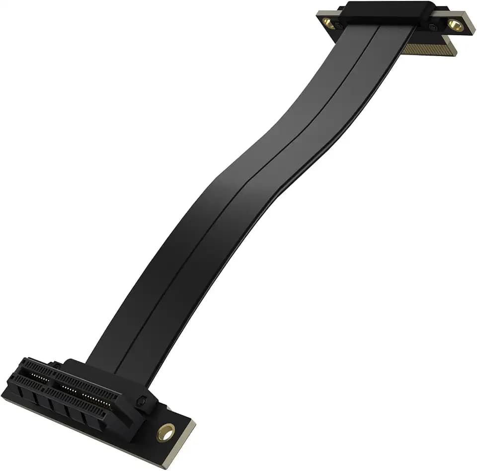 PCIe 4.0 x4 Riser Cable,PCI-Express 4X Male to Female Extension Cable PCI-e Extender Adapter_15CM