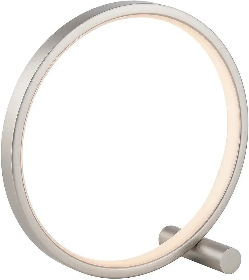 Just Light. LED-Tischlampe - H 25,5 cm - Silbergrau - Metall