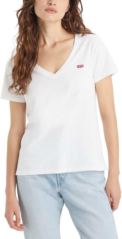 Levi's Damen Perfect Vneck T-Shirt (1er Pack)