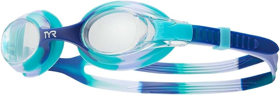 TYR Kids' Swimple Goggles - Colorful Swim Goggles for Beginners