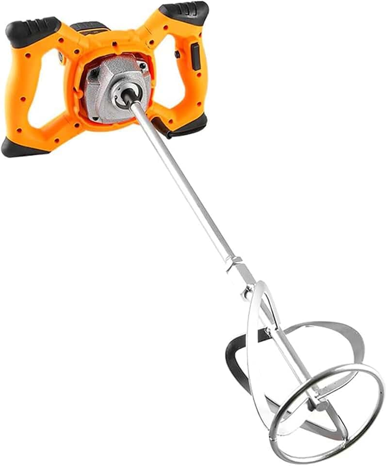 Betonmischer/MöRtelrüHrer, 1600W Elektrischer Tragbarer RüHrwerk MöRtelrüHrer, 6-Gang-Einstellung, RüHrwerk HandrüHrwerk Set Zum Mischen Von Zementschlamm, MöRtel, Farbbeschichtung Und Bohren