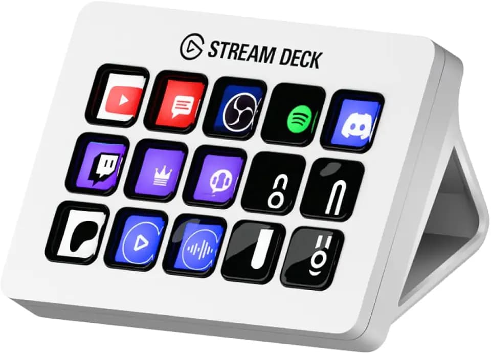Elgato Stream Deck MK.2 Weiß Studio-Controller, 15 Tasten