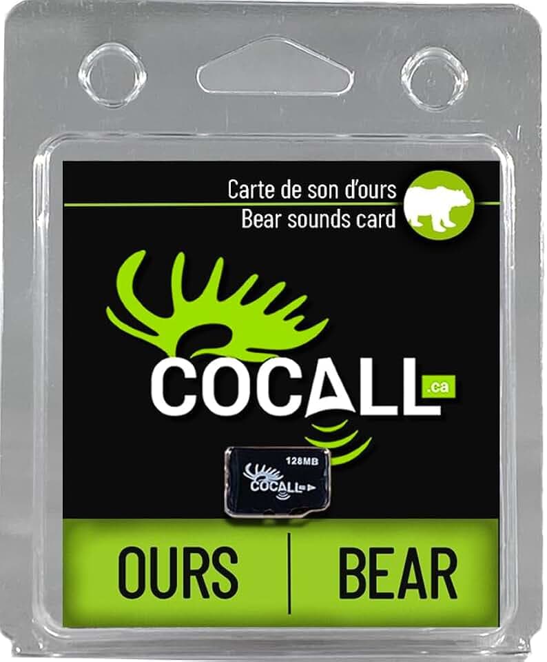 COCALL Bear Sound Card for Hunting - Includes 4 Different Bear Calls - Micro SD Card for Cocall 2X - Replicates Real Bears Sounds