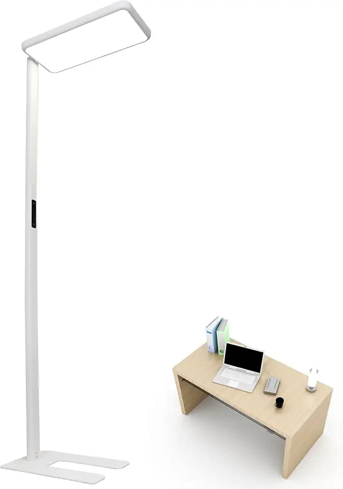 Büro Stehlampe – UGR<16, CRI>98, 6600lm, Vollspektrum