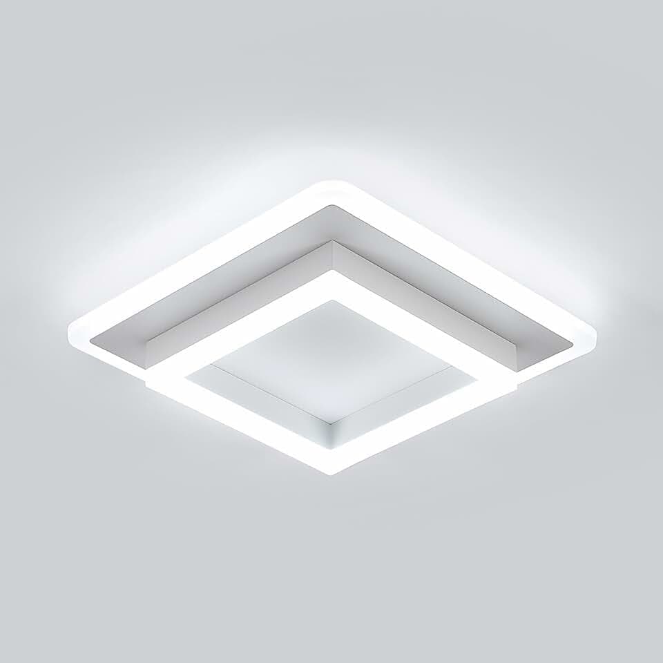 Comely LED Deckenleuchte 30W 3250LM Quadratische Deckenlampe Weiß 6500K