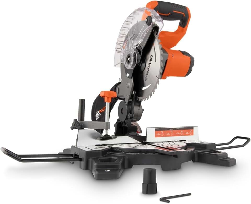 Dual Power Akku Kapp und Gehrungssäge POWDP2550-20V Gehrungs- und Kappsäge, Ø210mm - ohne Akku und Ladegerät - mit 1 Acc.