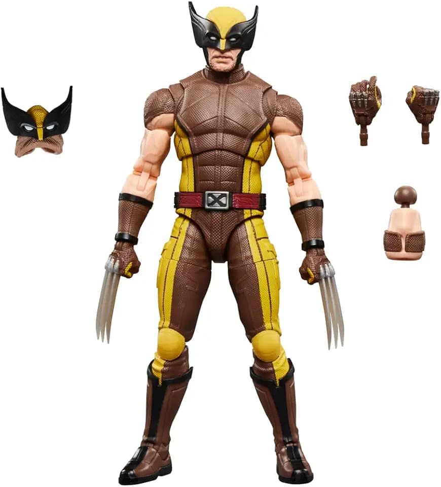 Marvel Legends Series Wolverine (brauner Anzug), Action-Figurengeschenk zum Sammeln zum Marvel Studios' Film Deadpool & Wolverine, Skala 15 cm